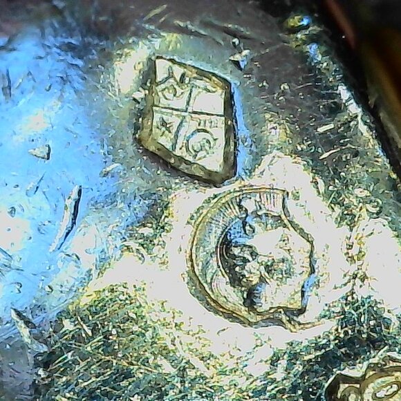 Chanel Sterling Silver Logo Engraved Half Hoop Clip On Earrings Authenticated - Picture 8 of 16